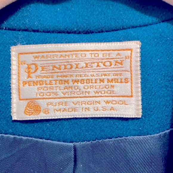Pendleton Wool Blazer Teal/Green Size 8/10 - Picture 3 of 6